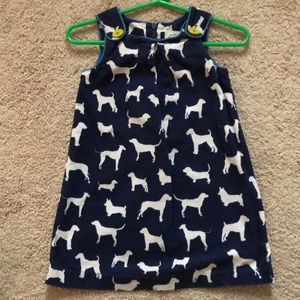 Corduroy puppy dress/pullover